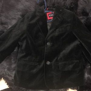 Black velvet blazer